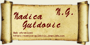 Nadica Guldović vizit kartica